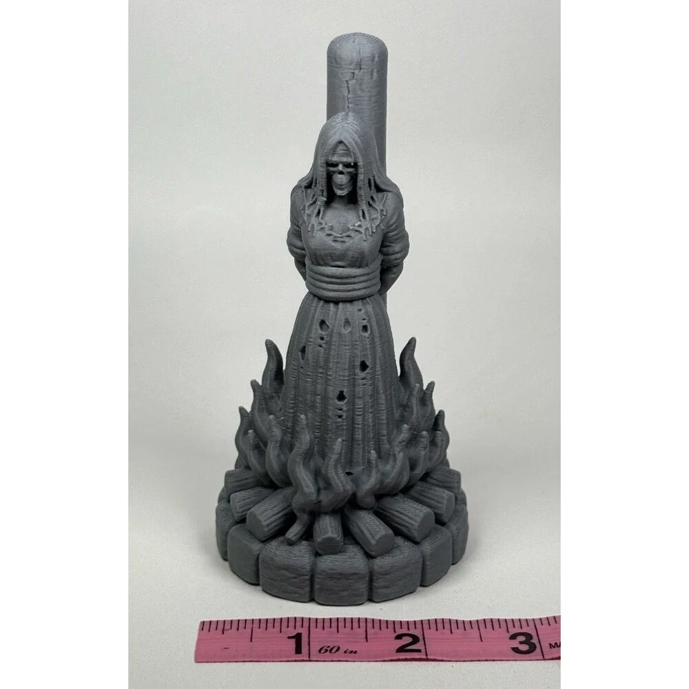 Salem Witch Trials Burning Witch at the Stake Paintable Toy